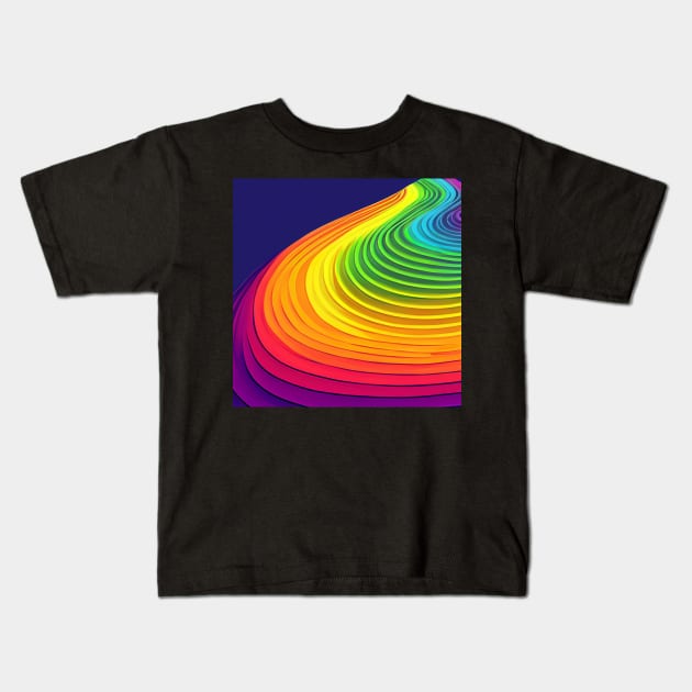 Lines 67 Kids T-Shirt by ABSTRACT-IVISM